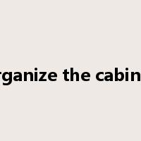 organize the cabinet是什么意思