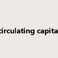 circulating capital是什么意思
