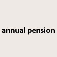 annual pension是什么意思