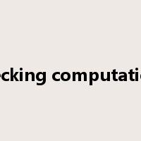 checking computations是什么意思