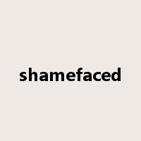 shamefaced是什么意思