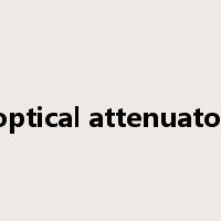 optical attenuator是什么意思