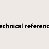 technical reference是什么意思
