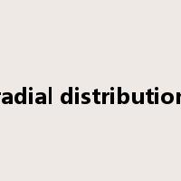 radial distribution是什么意思