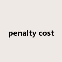 penalty cost是什么意思