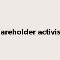 shareholder activism是什么意思