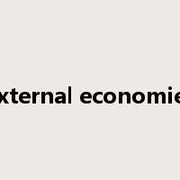 External economies是什么意思