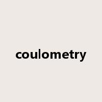 coulometry是什么意思