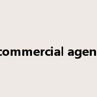 commercial agent是什么意思