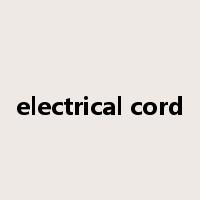 electrical cord是什么意思