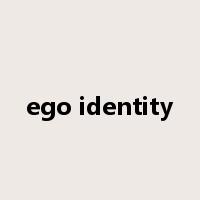 ego identity是什么意思