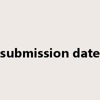 submission date是什么意思