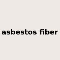 asbestos fiber是什么意思