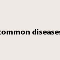 common diseases是什么意思