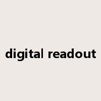 digital readout是什么意思