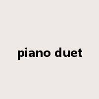 piano duet是什么意思
