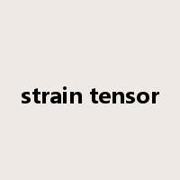 strain tensor是什么意思