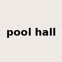 pool hall是什么意思