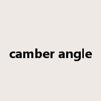 camber angle是什么意思
