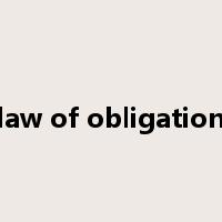 law of obligation是什么意思