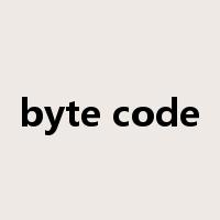 byte code是什么意思