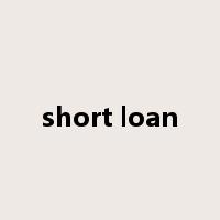 short loan是什么意思