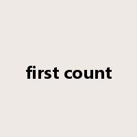 first count是什么意思