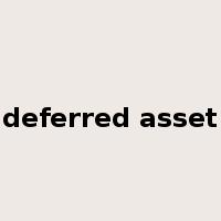 deferred asset是什么意思