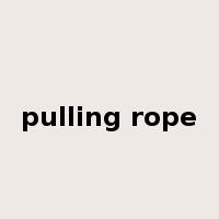 pulling rope是什么意思
