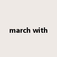 march with是什么意思
