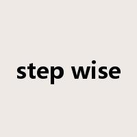 step wise是什么意思