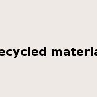 recycled material是什么意思