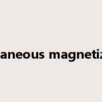 spontaneous magnetization是什么意思