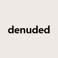 denuded是什么意思
