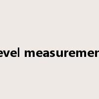 level measurement是什么意思