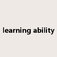 learning ability是什么意思