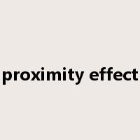 proximity effect是什么意思