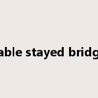 cable stayed bridge是什么意思