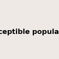 susceptible population是什么意思