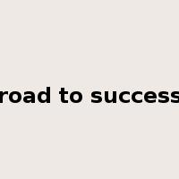 road to success是什么意思