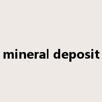 mineral deposit是什么意思