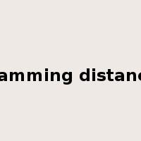 Hamming distance是什么意思
