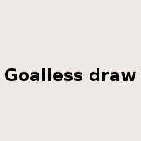 Goalless draw是什么意思