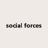 social forces是什么意思