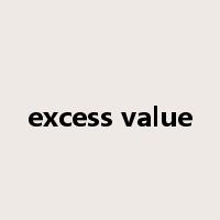 excess value是什么意思