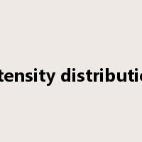 intensity distribution是什么意思