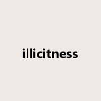 illicitness是什么意思