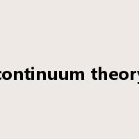 continuum theory是什么意思
