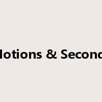 Motions & Seconds是什么意思