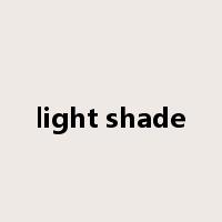 light shade是什么意思